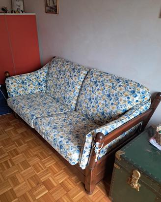 Divano letto Grattarola in legno massello 