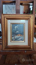 Splendido quadro vintage (24,5x22 cm complessivi)