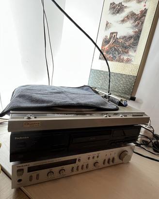 Deck + Amplificatore Technics Vintage