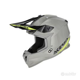 Casco Off Road Linear Acerbis verde arancione opac