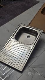 2 Lavelli cucina incasso CM Inox 18/10 (86x50)