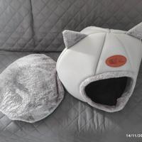 Cuccia letto per cani gatti con cuscino 40cm