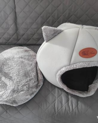 Cuccia letto per cani gatti con cuscino 40cm