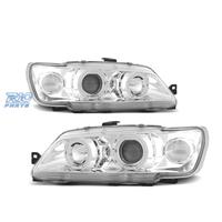 FARI PER PEUGEOT 306 93-97 ANGEL EYES FONDO CROMAT