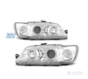 FARI PER PEUGEOT 306 93-97 ANGEL EYES FONDO CROMAT