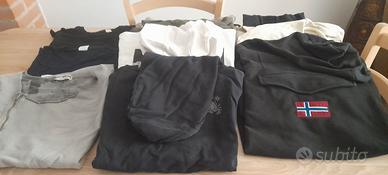 Abiti e scarpe in blocco