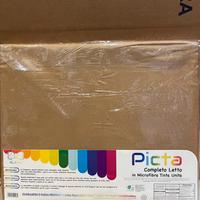 Completo lenzuola matrimoniale king size marrone