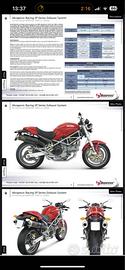 Scarico alto Ducati carbonik Akrwpovick
