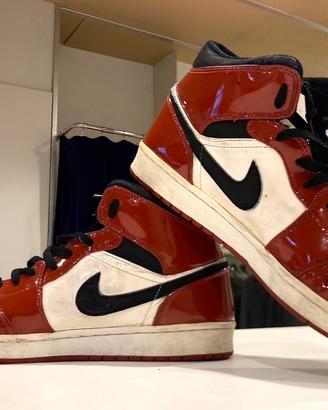Jordan I Chicago taglia 46 vernice retro vintage