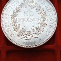 Francia 50 Franchi Hercule 1976 Argento .900 30g 