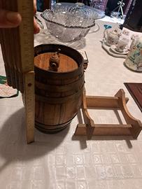 Antica Botticella da Tavolo in Rovere Vintage con 