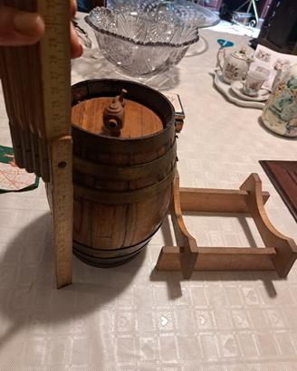 Antica Botticella da Tavolo in Rovere Vintage con 