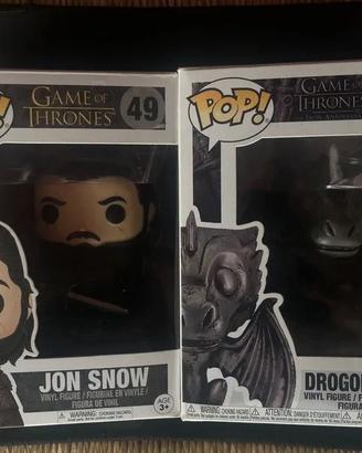 Jon Snow (49) e Dragon Iron (16) Funko Pop