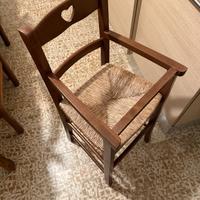 Seggiolone per bambini in legno di faggio