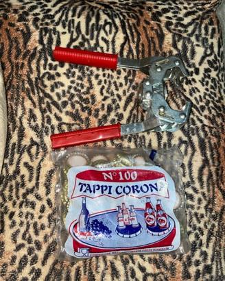 Tappatrice manuale OMAC Eterna e 100 Tappi Corona