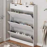 Scarpiera panca mobile a ripiani mobile bianco mdf