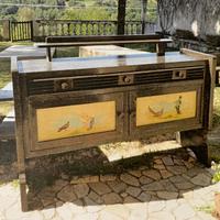 Mobili sala con sedie e tavola anni 40