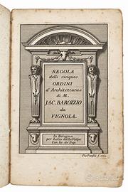 1769 Vignola Regola delli cinque ordini d’architet