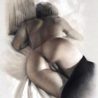 Denis prenzel nude disegno carta carbone