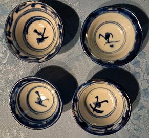 4 ciotoline sake antiche