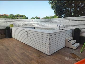 Struttura in legno per piscina 4 x 2