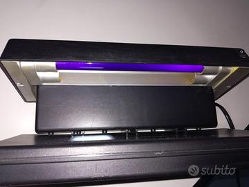 Rivelatore banconote false con lampada a neon UV