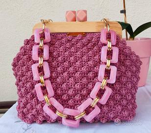 Borsa Rosa Nocciolina handmade 