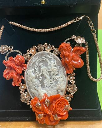 Collana Argento 925 con Cammeo