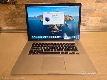 Macbook Pro 15" A1398  ,Intel i7, 8gb ram, 256gb 