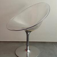 Kartell  EroS, poltrona girevole, piede centrale, 