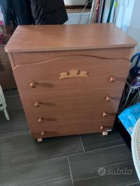 Fasciatoio bambini in legno