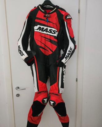 Tuta moto in pelle 