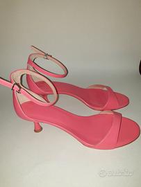 sandalo pelle rosa Sergio levantesi