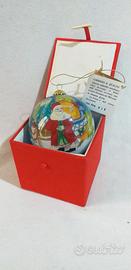 Palla natale vetro dipinta mano interno Lijun Wung