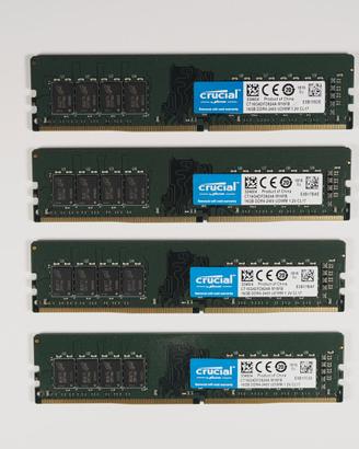 RAM Crucial 16 GB DDR4 2400 MHz
