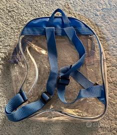 Zainetto trasparente Y2K blu scuola bambini 