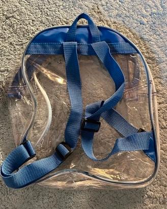 Zainetto trasparente Y2K blu scuola bambini 
