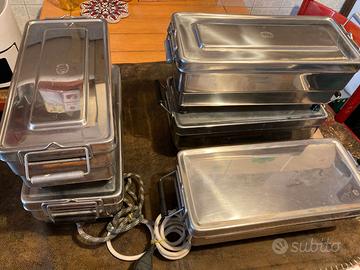 5 bollitori medici funzionanti  in acciaio d'epoca