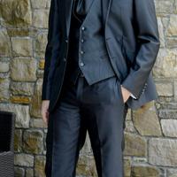 Abito sposo CARLO PIGNATELLI tg 48 grigio scuro