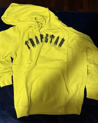 Felpa Trapstar London Neon Giallo Fluo di lusso