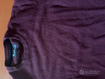 Maglione Barbour Uomo L Girocollo Lana Originale