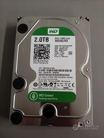 HDD 2tb Wester Digital green