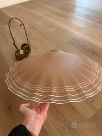 Lampadario in vetro di Murano anni 80