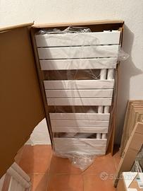 Termoarredo 1130X500 bianco in acciaio tubi piatti