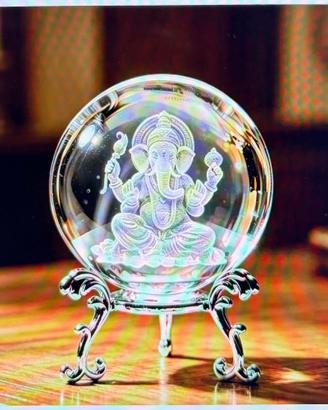 Sfera Cristallo Ganesh Supporto