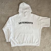 Felpa bianca Vetements
