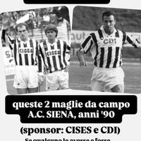 C.E.R.C.O maglia calcio AC SIENA anni '90 vintage