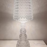 Lampada da tavolo Kabuli trasparente - imitazione
