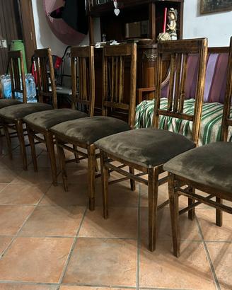 Sedie legno antiche