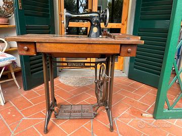 singer d'epoca macchina da cucire 